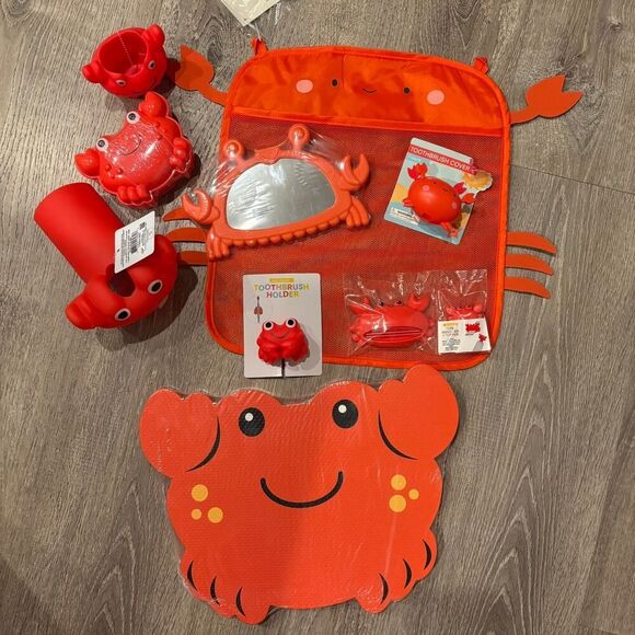Kid's Crab Bath Set 9 Pieces - Picture 1 of 1